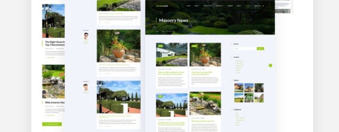 Garden Land - Template Situs Web Multihalaman Desain Eksterior - Fitur Gambar 13