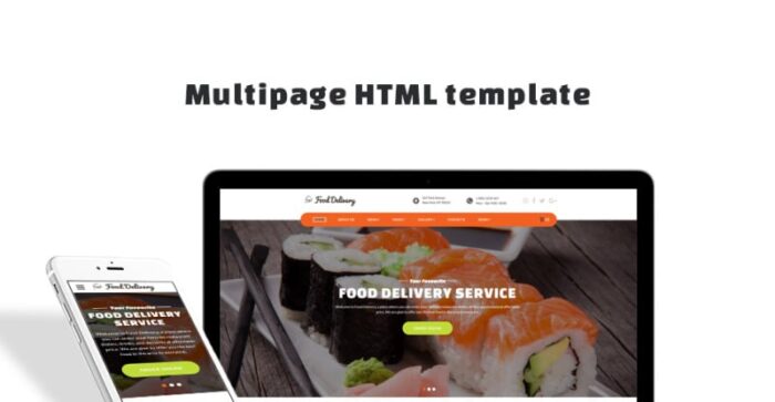 Template Situs Web Layanan Pemesanan Makanan - Fitur Gambar 1