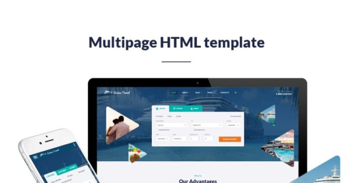 Template Situs Web Multihalaman Agen Perjalanan - Cruise Travel - Fitur Gambar 1