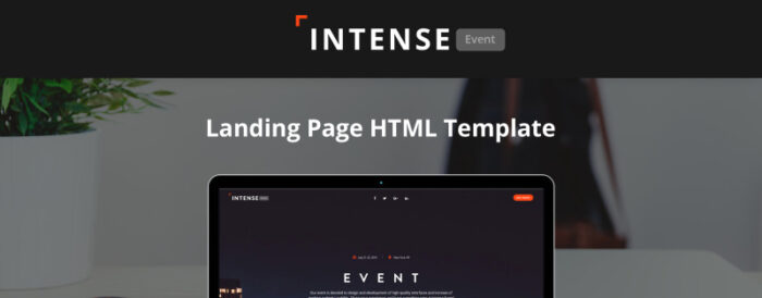 Intense - Template Halaman Arahan HTML5 Perencana Acara - Fitur Gambar 1