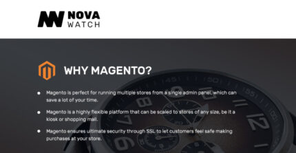 NovaWatch - Tema Magento Responsif Toko Jam Tangan - Fitur Gambar 1