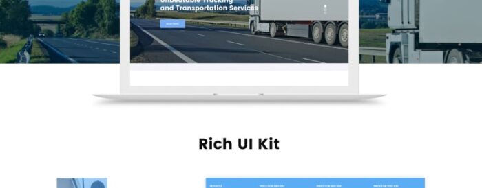 Template HTML Situs Web Layanan Logistik & Transportasi Truk - Fitur Gambar 2