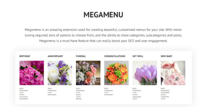 FloraFest - Tema Magento Responsif Toko Bunga - Fitur Gambar 5