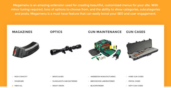 GottaGun - Tema Magento Gun Shop - Fitur Gambar 5