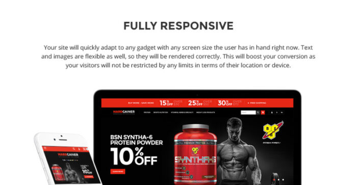 Hard Gainer - Toko Nutrisi Olahraga Tema Magento Responsif - Fitur Gambar 3