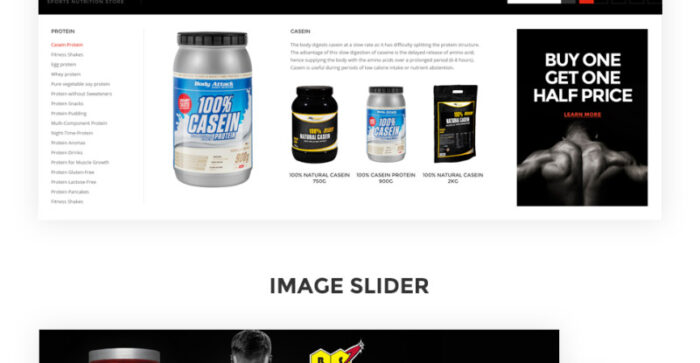 Hard Gainer - Toko Nutrisi Olahraga Tema Magento Responsif - Fitur Gambar 5