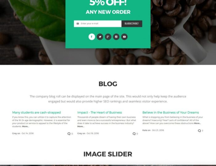 Beansix - Tema Magento Kedai Kopi - Fitur Gambar 5