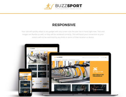 BuzzSport - Tema Magento Peralatan Olahraga - Fitur Gambar 1