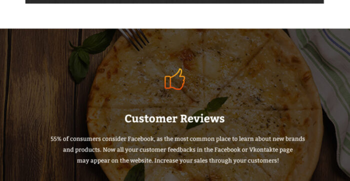 Pizza House - Restoran Pizza Dengan Sistem Pemesanan Online Template OpenCart - Fitur Gambar 7