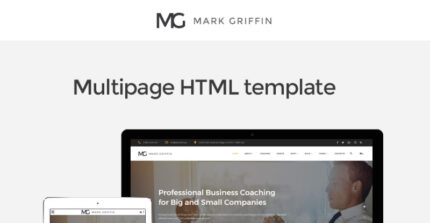 Mark Griffin - Template Situs Web Multihalaman Responsif Pelatih Bisnis - Fitur Gambar 1