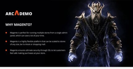 Arcademo - Tema Magento Responsif Toko Video Game - Fitur Gambar 1