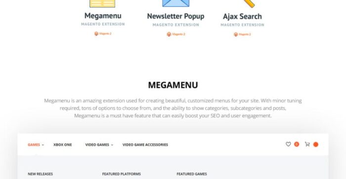 Arcademo - Tema Magento Responsif Toko Video Game - Fitur Gambar 4