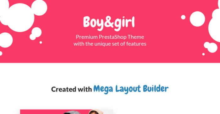 Boy&Girl - Tema PrestaShop Responsif Fashion Anak-anak - Fitur Gambar 1