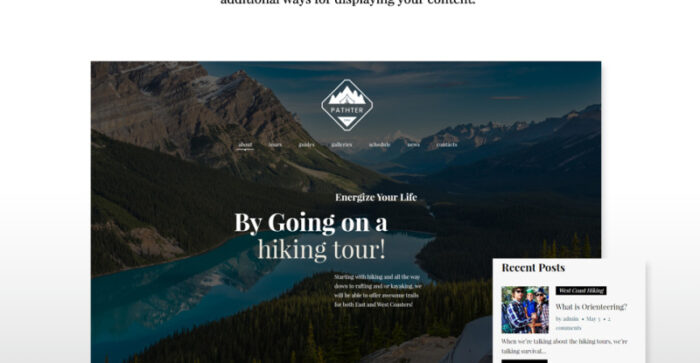 Tema WordPress Tur Pendakian & Perkemahan - Fitur Gambar 10