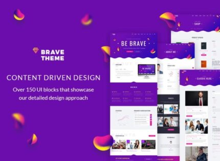 Tema Brave - Template Situs Web HTML Serbaguna - Fitur Gambar 1