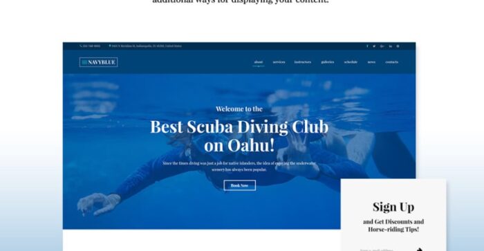 NavyBlue - Tema WordPress Responsif Scuba Diving Club - Fitur Gambar 10