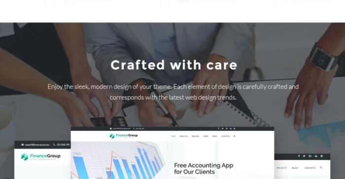 FinanceGroup - Tema WordPress Bisnis Akuntansi & Keuangan - Fitur Gambar 9