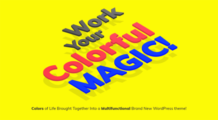 Magic - Tema WordPress Kreatif Serbaguna - Fitur Gambar 1