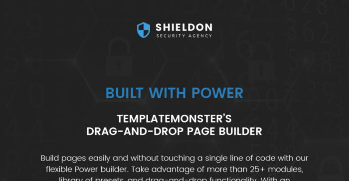 Shieldon - Tema WordPress Responsif Badan Keamanan - Fitur Gambar 1