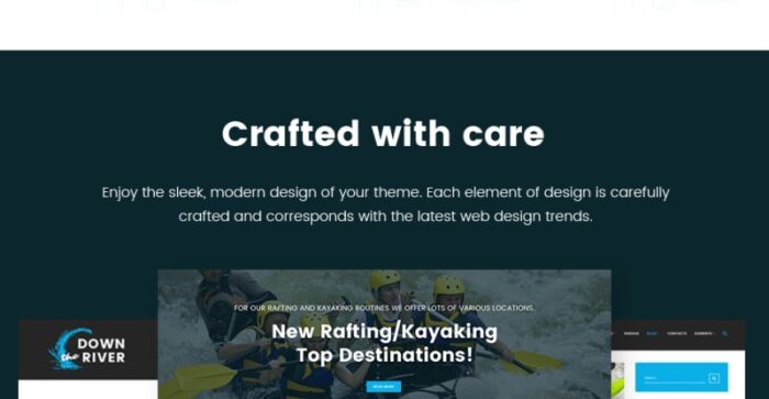 Down River - Tema WordPress Rafting & Kayaking - Fitur Gambar 9