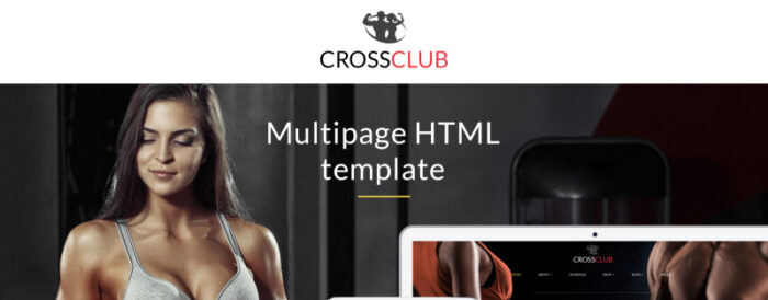 Crossclub - Template Situs Web Multihalaman Responsif Binaraga & Crossfit - Fitur Gambar 1