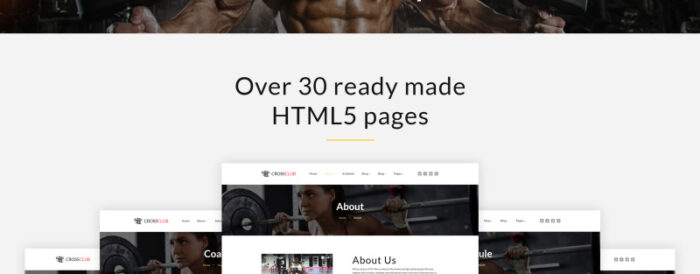 Crossclub - Template Situs Web Multihalaman Responsif Binaraga & Crossfit - Fitur Gambar 5