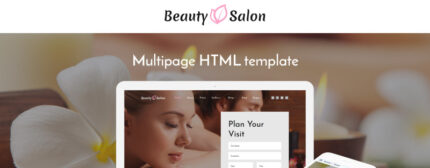 Template Situs Web Multihalaman Responsif Salon Kecantikan - Fitur Gambar 1