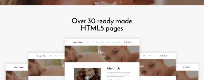 Template Situs Web Multihalaman Responsif Salon Kecantikan - Fitur Gambar 5