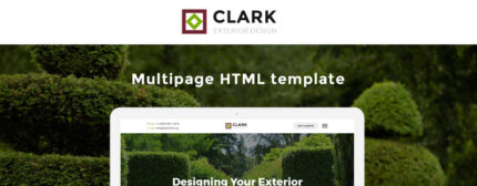 Template Situs Web Responsif Clark Exterior Design - Fitur Gambar 1