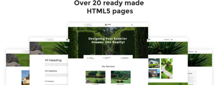 Template Situs Web Responsif Clark Exterior Design - Fitur Gambar 6