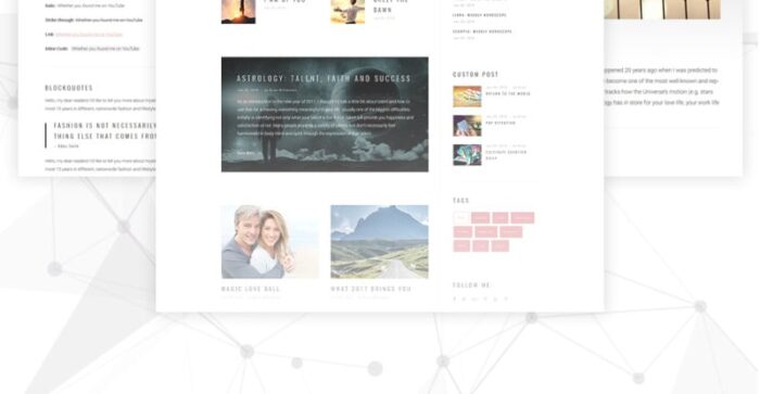 Tema WordPress Geminiz - Blog Astrologi - Fitur Gambar 3