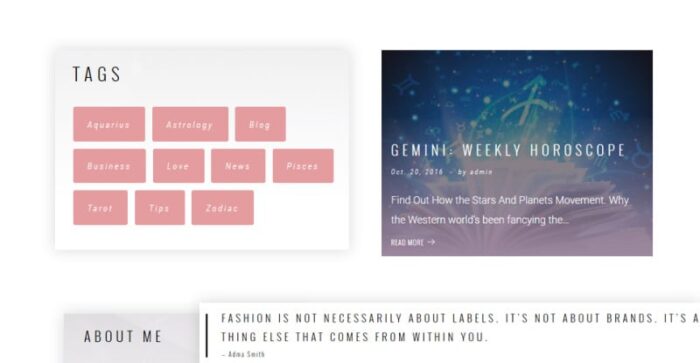 Tema WordPress Geminiz - Blog Astrologi - Fitur Gambar 10