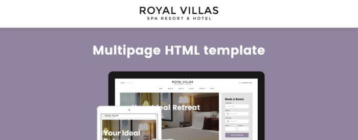 Royal Villas - Template Situs Web Multihalaman Responsif Spa Resort & Hotel - Fitur Gambar 1