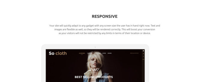 Tema Shopify Responsif Toko Mode - Fitur Gambar 1