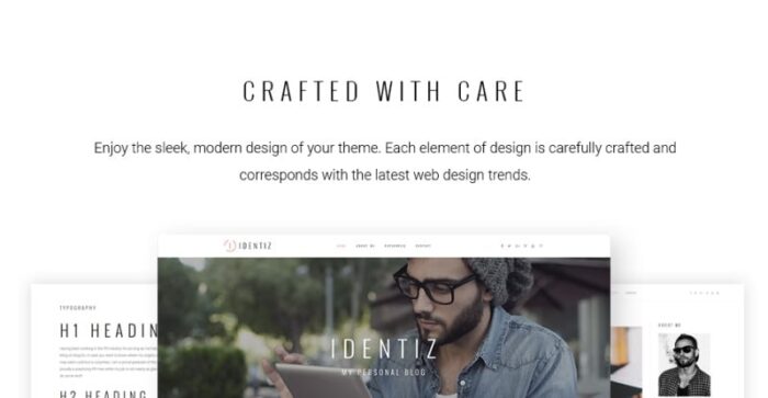 Identiz - Tema WordPress Blog Pribadi - Fitur Gambar 1