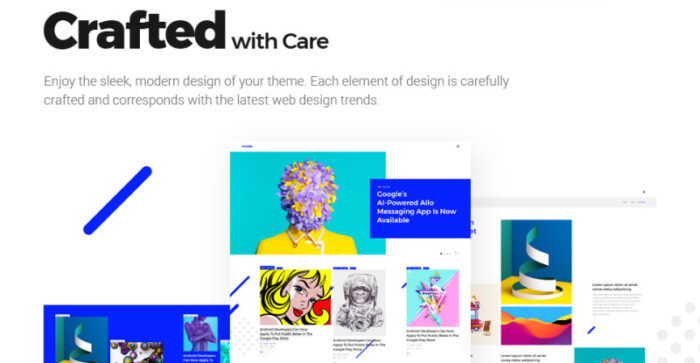 Creado - Tema WordPress Responsif Galeri Seni - Fitur Gambar 4