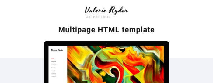 Valerie Ryler - Template Situs Web HTML5 Responsif Portofolio Artis - Fitur Gambar 1