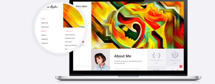 Valerie Ryler - Template Situs Web HTML5 Responsif Portofolio Artis - Fitur Gambar 6