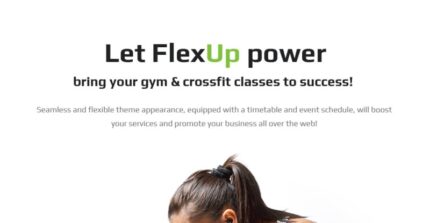 Flex Up - Tema WordPress Crossfit - Fitur Gambar 1