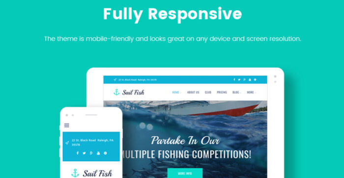 Sail Fish - Tema WordPress Responsif Fishing Club - Fitur Gambar 22