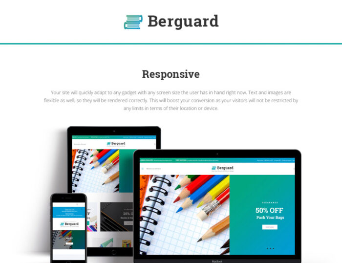 Berguard - Tema Magento Perlengkapan Kantor & Alat Tulis - Fitur Gambar 1