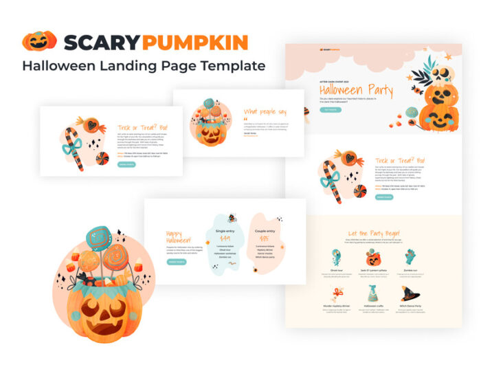 Scarypumpkin - Template Halaman Arahan Halloween - Fitur Gambar 1