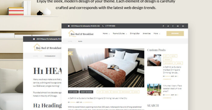 Roy Bed & Breakfast - Tema WordPress Hotel Kecil - Fitur Gambar 11