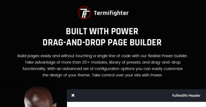 Termifighter - Tema WordPress Responsif Klub Seni Bela Diri - Fitur Gambar 1