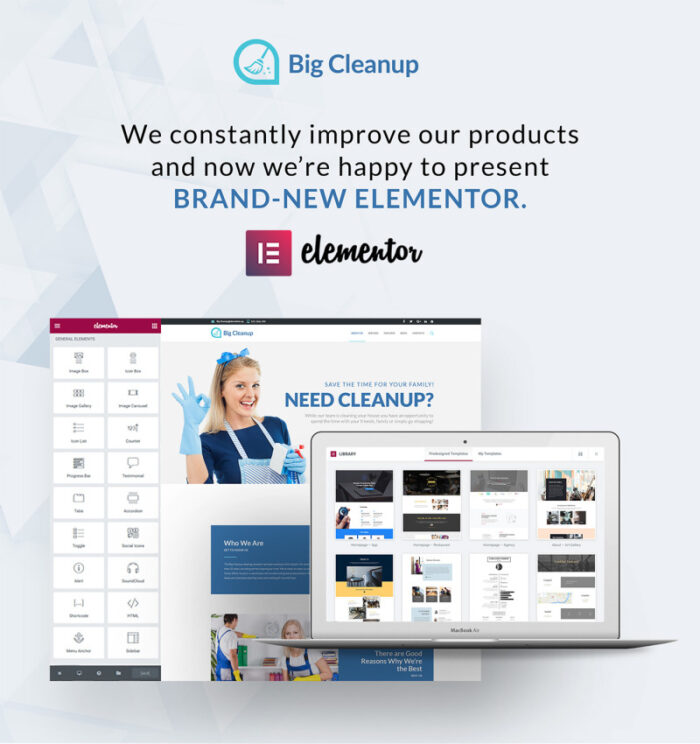 Big Cleanup - Tema WordPress Responsif Layanan Kebersihan - Fitur Gambar 1