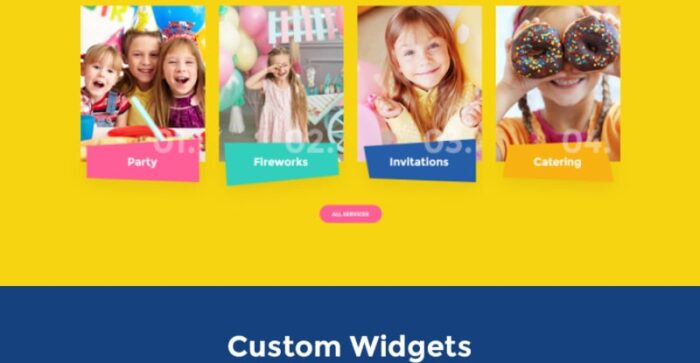 Tema WordPress Responsif Layanan Pesta Anak Kiddaboo - Fitur Gambar 16