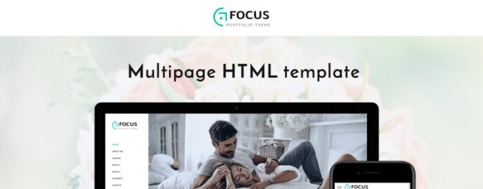 Fokus - Template Situs Web Portofolio Fotografer - Fitur Gambar 1