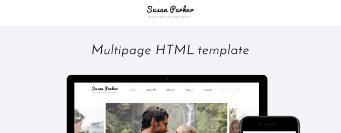 Susan Parker - Templat Situs Web Multihalaman Fotografer Kisah Cinta - Fitur Gambar 1