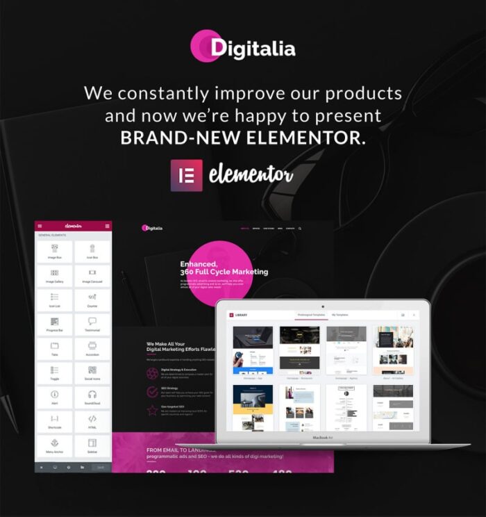 Digitalia - Tema WordPress Agensi Digital - Fitur Gambar 1