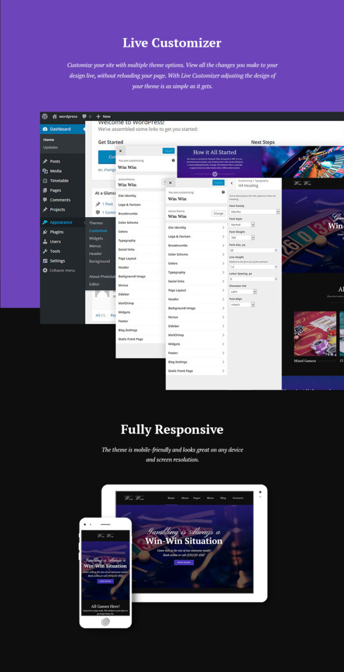 WinWin - Tema WordPress Situs Web Kasino - Fitur Gambar 7